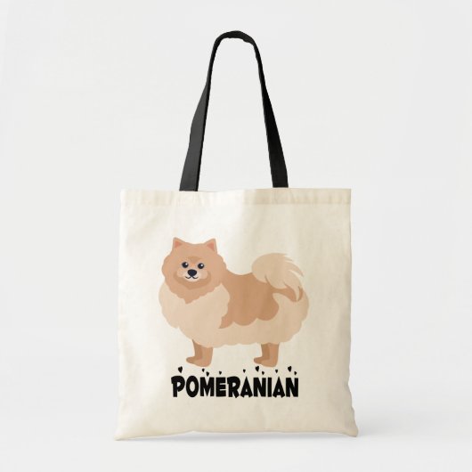Tote Bag Pom Pom Puppy Dog Papa Secourt (Devant)