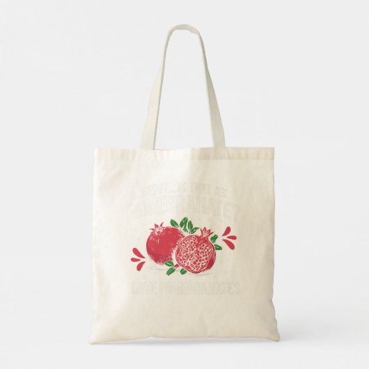 Tote Bag Pomegranate Jus Arbre Graines Fruit Fleur Plante P (Dos)