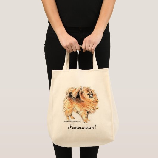 Tote Bag Pomeranian ! (Devant (produit))