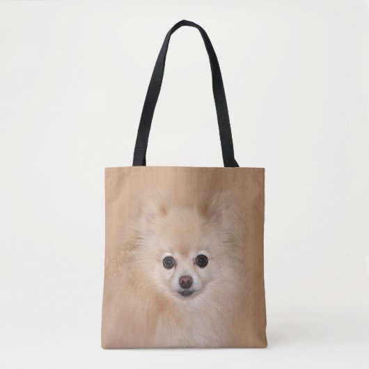 Tote Bag Pomeranian font face (Devant)
