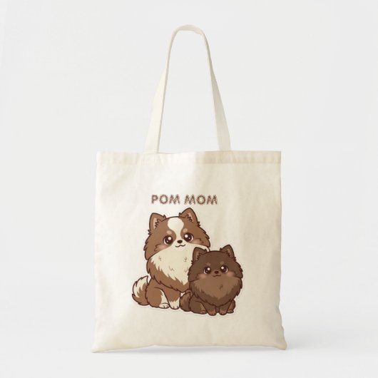 Tote Bag Pomeranian Pups  (Devant)