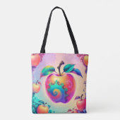 Tote Bag Pomme colorée (Dos)