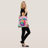 Tote Bag Pomme colorée (Sur le modèle)