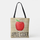Tote Bag Pomme rouge Cider (Dos)