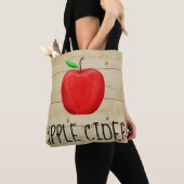Tote Bag Pomme rouge Cider (De près)
