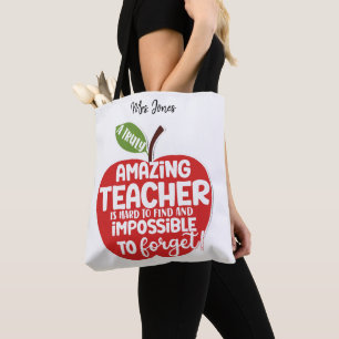 Tote Bag Pomme rouge Grand coeur pour former des petits esp
