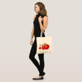 Tote Bag Pomme rouge personnalisée (Devant (modèle))