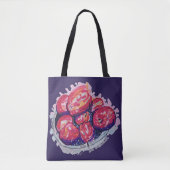 Tote Bag Pommes Abstraites (Devant)