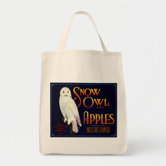 Tote Bag Pommes de Chouette des neiges (Devant)