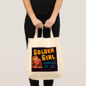 Tote Bag Pommes de fille d'or (Devant (produit))