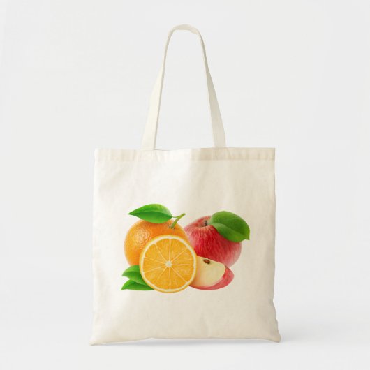 Tote Bag Pommes et oranges (Devant)