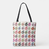 Tote Bag Pommes mignonnes dans le rétro style (Dos)