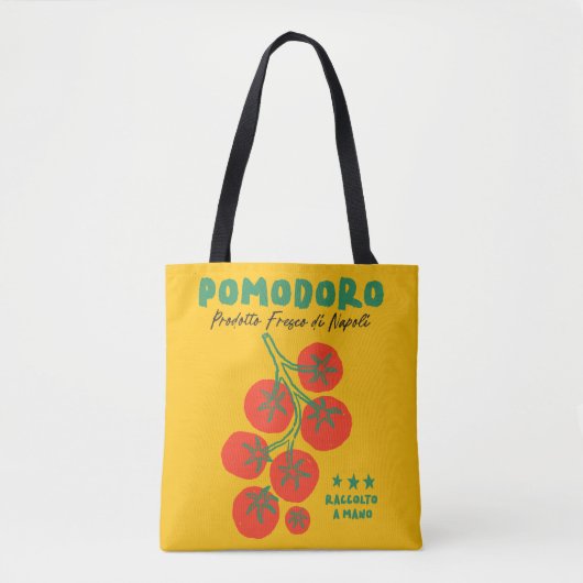 Tote Bag Pomodoro Tomate Jaune marché italien Fourre-tout (Devant)