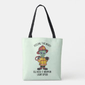 Tote Bag Pompier Alien (Dos)