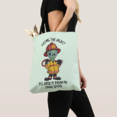 Tote Bag Pompier Alien (De près)