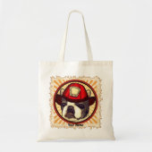Tote Bag Pompier Boston Terrier (Devant)