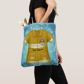 Tote Bag Pompier Bouclier Flammes (De près)