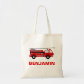 Tote Bag Pompier Camion Enfants (Devant)