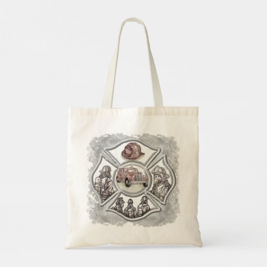 Tote Bag Pompier croisé maltais (Dos)