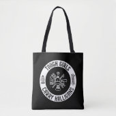 Tote Bag Pompier féminin Filles toux portent des halligans (Devant)