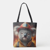 Tote Bag Pompier Koala (Dos)