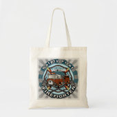 Tote Bag Pompier Sécurité D'abord (Devant)