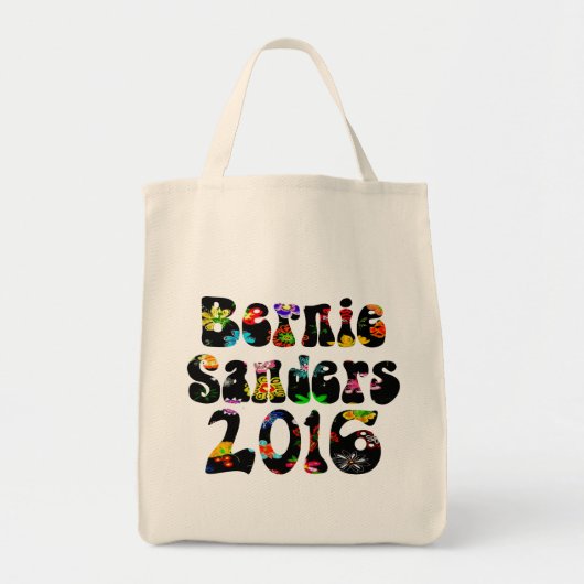 Tote Bag Ponceuses 2016 de flower power Bernie (Devant)