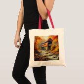 Tote Bag pont couvert d'automne classique (Devant (produit))