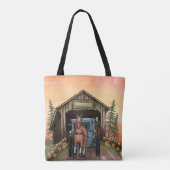 Tote Bag Pont couvert de Sunrise (Dos)