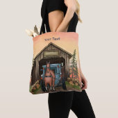 Tote Bag Pont couvert de Sunrise (De près)