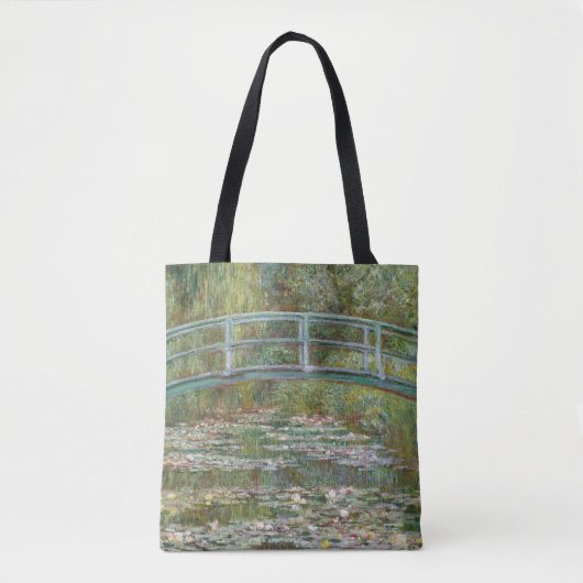 Tote Bag Pont d'art de Monet au-dessus d'un étang des (Devant)