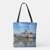 Tote Bag Pont de pierre à Ratisbonne, Allemagne (Dos)