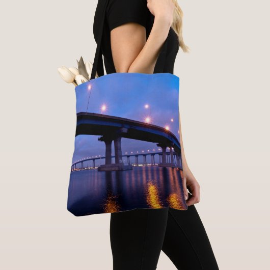 Tote Bag Pont du Coronado à Dusk (De près)