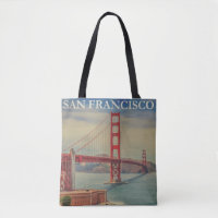 Pont Golden Gate de San Francisco vintage