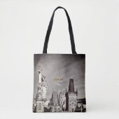 Tote Bag Pont Prague & Charles, Christ, Château / Czechia (Devant)