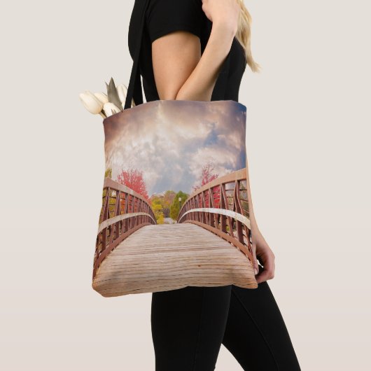Tote Bag Pont rustique en bois dans le pays (De près)