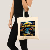 Tote Bag Pont sous le clair de lune 4 (Devant (produit))