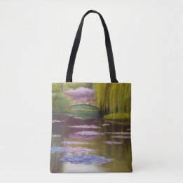 Tote Bag Pont sur le Pond Fourre-tout de Monet