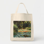 Tote Bag Pont sur l'étang Nénuphar par Claude Monet (Devant)