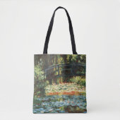 Tote Bag Pont sur l'étang Nénuphar par Claude Monet (Devant)