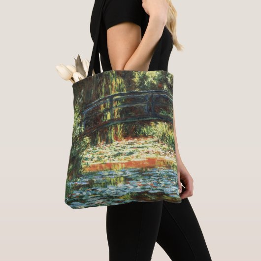 Tote Bag Pont sur l'étang Nénuphar par Claude Monet (De près)