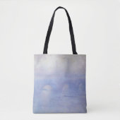 Tote Bag Pont Waterloo, effet Mist par Claude Monet (Devant)