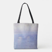 Tote Bag Pont Waterloo, effet Mist par Claude Monet (Dos)