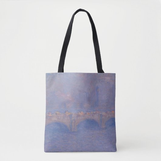 Tote Bag Pont Waterloo Effet Soleil Monet Peinture (Devant)
