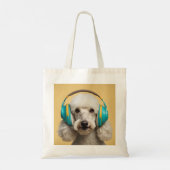 Tote Bag Poodé avec casque (Dos)