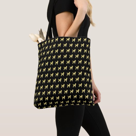 TOTE BAG POODLE BLING (De près)