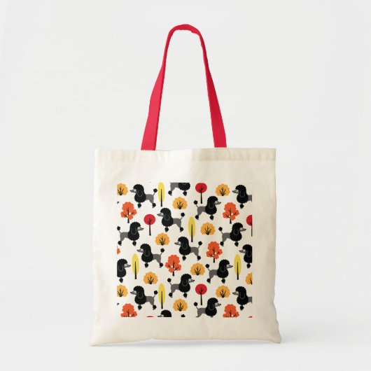 Tote Bag Poodle dans le parc (Devant)
