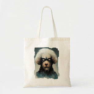 Tote Bag Poodle habillé Comme Chien Superhero