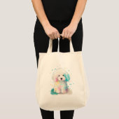 Tote Bag Poodle moelleux (Devant (produit))
