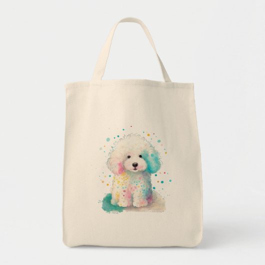 Tote Bag Poodle moelleux (Devant)